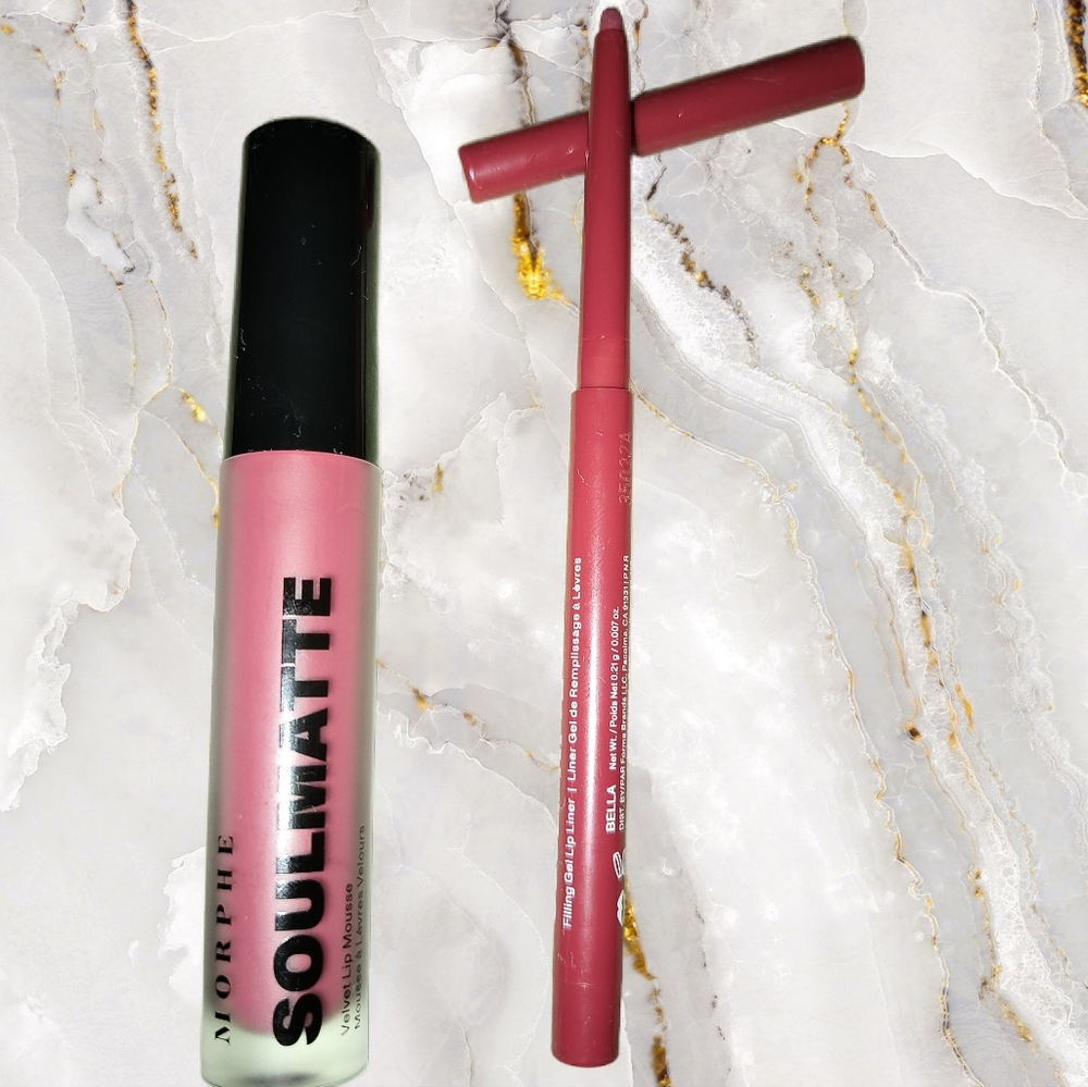 NEW Morphe Soulmatte Velvet Lip Mousse & Filling Gel Lip Liner - Bella